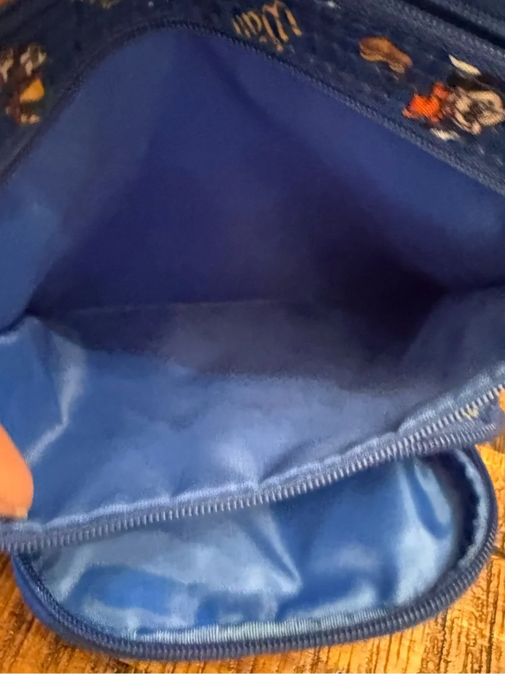 Vintage Disney Parks Walt Disney World Mickey & Friends Blue Crossbody Bag Y2K